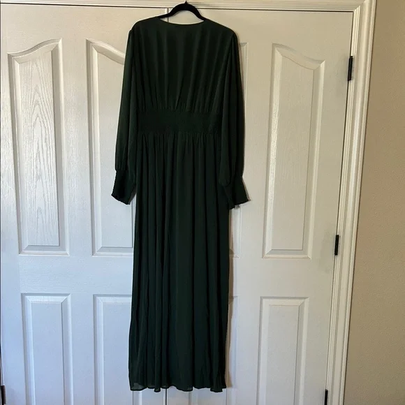 NWT Baltic Born 2X Olivia Deep Green Long Sleeve Dress - Picture 6 of 16